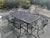 Mid-Century Modern Mid-Century Modern Carolina Forge Dining Table & 6 Chairs For Sale - Image 3 of 7
