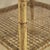Wood Round Bamboo and Rattan Coffee Table with Glass Top and Woven Shelf, 1950s For Sale - Image 7 of 9