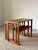 Wood Teak Nest of Tables with Rattan Shelf by Johannes Andersen for Silkeborg, 1960s, Set of 3 For Sale - Image 7 of 17