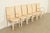 Mario Bellini Style Italian Modern Cream Leather Wrapped High Back Dining Chairs, Set of Six For Sale - Image 14 of 14