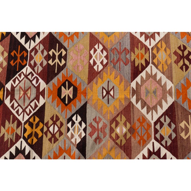 Vintage Circa 1940 Turkish Kilim 5ft 4in X 9ft 4in For Sale - Image 12 of 15