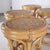 Superb set of 6 vintage rattan stools with woven seats. It's rare to find such a set in such remarkable condition.