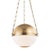 Hudson Valley Lighting Mark D. Sikes Sphere No.2 2-Light Small Pendant, Aged Brass For Sale
