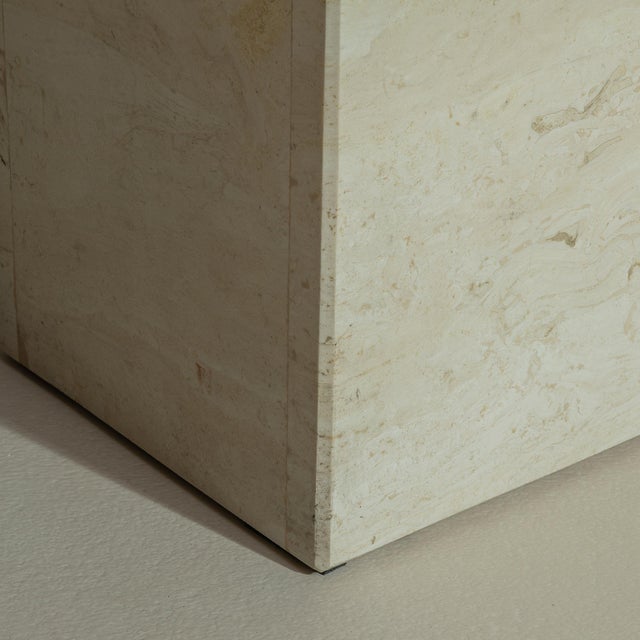 19th Century France Cream Marble Coffee Table For Sale - Image 9 of 10