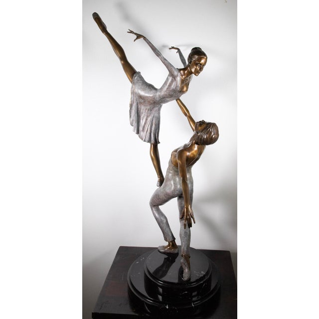 Mario Jason "Pas de Deux VI" Limited Edition Bronze Ballet Sculpture, No. 26/75 About the Artist Mario Jason is an...