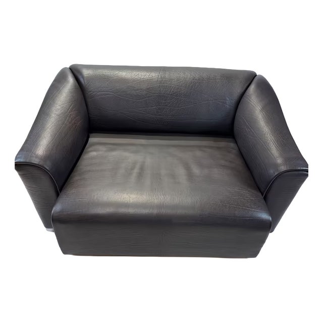 DS-47 2-Seater Sofa in Dark Brown Neck Leather from de Sede, 1970s For Sale