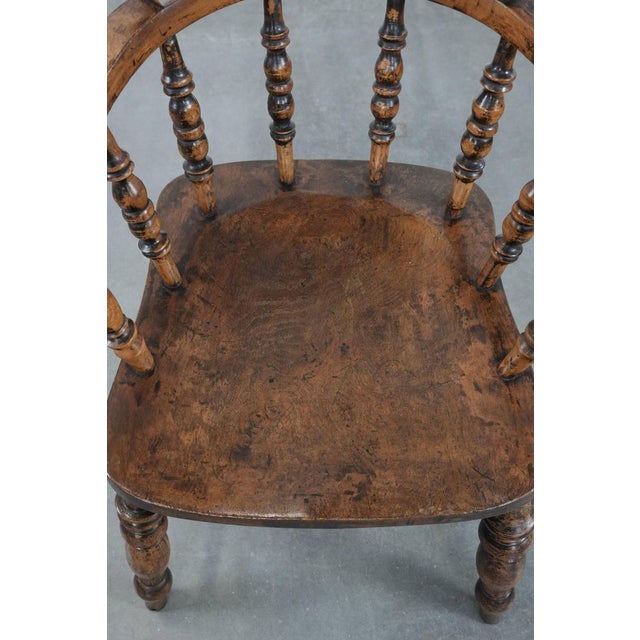 Antique English Captain's Chair, 1800s For Sale - Image 6 of 12
