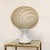 Glass Vintage Italian White and Beige Swirl Murano Glass Globe Table Lamp, 1970s For Sale - Image 7 of 8