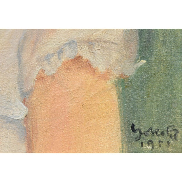 1950s Mid-Century Portrait of a Young Girl With Red Hair For Sale - Image 5 of 5