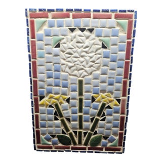 Vintage Mosaic 60's Hanging Art For Sale