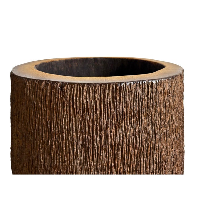 Tribal Vintage Large Coconut Palm Pot For Sale - Image 3 of 7
