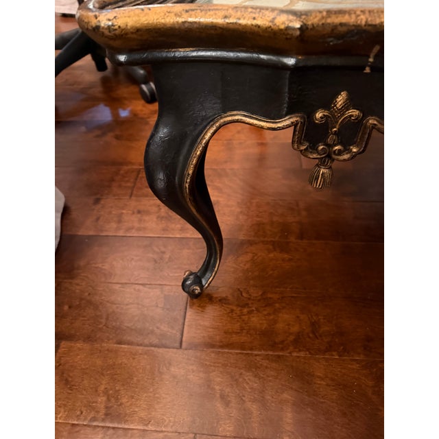 1980s French Louis XVI Églomisé Mirror Top Coffee Table by John Richard For Sale - Image 4 of 9