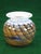 Late 20th Century Art Glass Vase Micheal Nourot Cased Rust and Blue For Sale - Image 12 of 13
