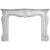 Large Antique French Louis XV Fireplace Mantel in Carrara Marble For Sale - Image 5 of 5