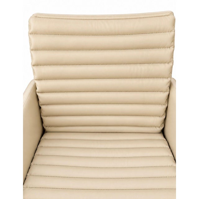 1980s Set 8 Preview Leather Dining/Arm Lounge Chairs, 1980 For Sale - Image 5 of 12