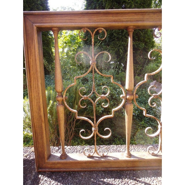 Decorative Grilles in Oak, Set of 2 For Sale - Image 10 of 17