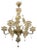 Italian Murano Glass Gold Chandelier by La Murrina For Sale