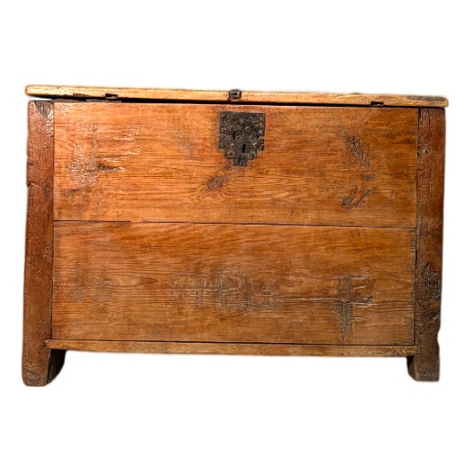 Swiss Pine Chest, 17th Century For Sale