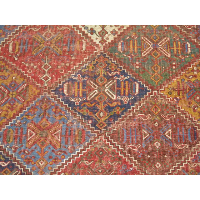 1920s Zabihi Collection Persian Colorful Tribal Accent Size Rug For Sale In New York - Image 6 of 18