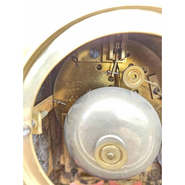 Louis XVI Pendulum in Gilded Bronze For Sale - Image 9 of 18