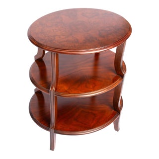 Regency Three Tiered Side Table by Baker Furniture For Sale