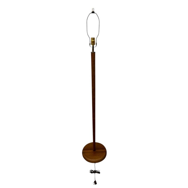 1960s Mid 20th Century Danish Modern Teak Floor Lamp For Sale - Image 5 of 7