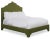 Modern Clementine King Headboard, Olive Velvet For Sale - Image 3 of 5