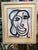 1970s Peter Keil Abstract Painting of a female over a print of women. Executed with oil on board. COA on back guaranteed...