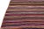 Vintage Kilim Handmade Flatweave Multicolor Striped Wool Runner For Sale - Image 4 of 10