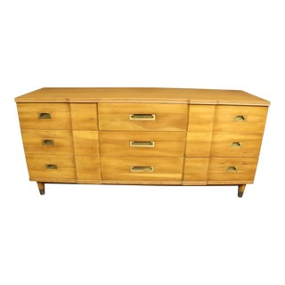 John Widdicomb Campaign Style Cherry Dresser For Sale