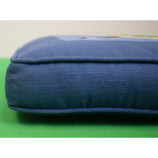 Hand Needlepoint Nantucket Island Pillow For Sale - Image 4 of 7