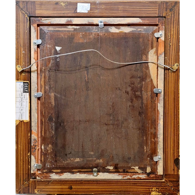 Willy Martens -Portrait of an Ottoman Concubine Wearing a Red Bandana-19th Century Orientalist Oil Painting For Sale - Image 11 of 11