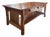 Stickley Mission Collection Oak Spindle 3-Drawer Cocktail Table For Sale