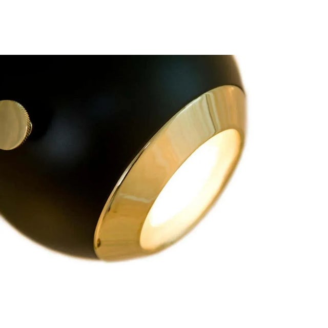 Metal Floor Lamp in Brass with Gold Details For Sale - Image 7 of 8