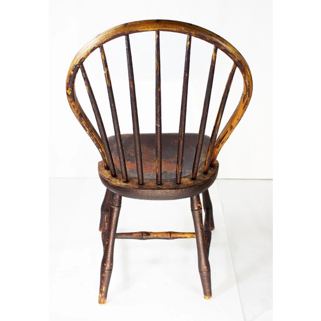 Wood 18th Century Bow Back Windsor Chair with Original Surface For Sale - Image 7 of 11