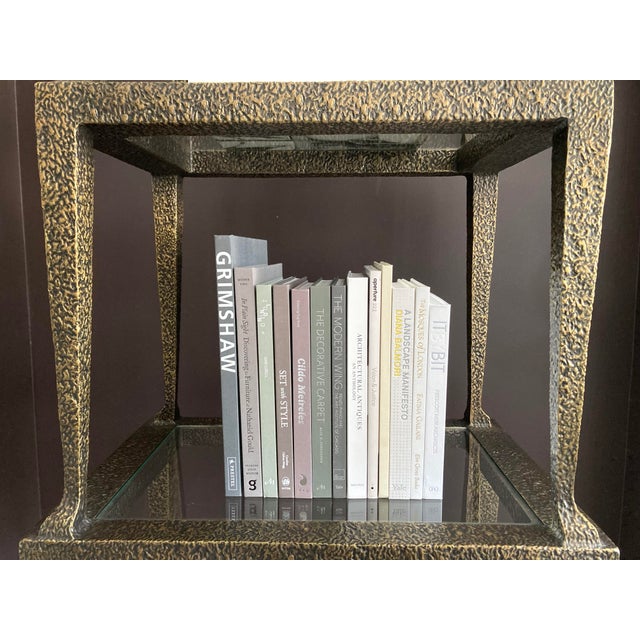 Fine Decorative Books With Textured, Fabric, and Smooth Hardcovers - White and Gray Book Stack Set of 13 For Sale In Richmond - Image 6 of 15