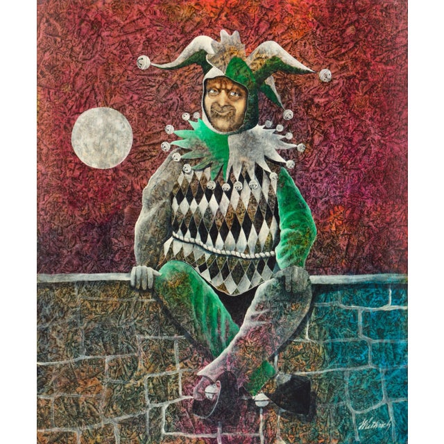 Wine 'Seated Jester' by Dan Wuthrich For Sale - Image 8 of 8
