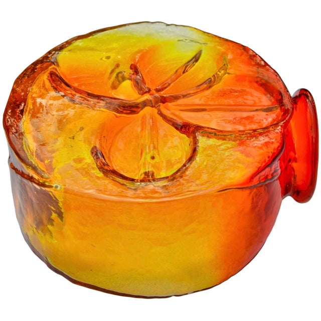 Early 20th Century Handmade Fluorescent Americana Art-Glass Vase For Sale - Image 11 of 13