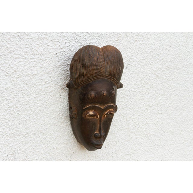 Ceremonial Hairstyle Old African Mask For Sale - Image 4 of 8