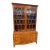 Antique Georgian Period Mahogany Glass Front Bookcase For Sale