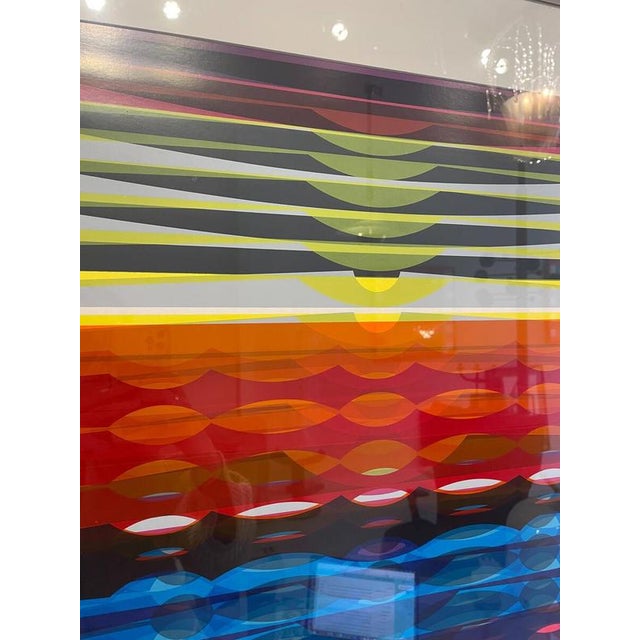 Modern Dordevic Miodrag, Abstract Composition, Gouache on Paper, 1970, Framed For Sale - Image 3 of 7