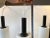 Vintage Black & White Cylindrical Pendant Lamps from Lyfa, Set of 3 For Sale - Image 9 of 10