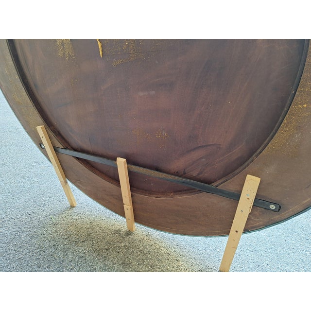 Wood Mirror with Glass Strips and Piece on Important Italian Commission, 1990s For Sale - Image 7 of 10
