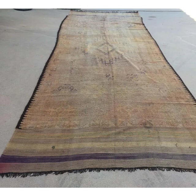 Mid 20th Century Moroccan Vintage Berber Tribal Rug, 1960 For Sale - Image 5 of 13