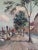 Vintage Original Scandinavian Harbor Oil Painting For Sale - Image 4 of 16