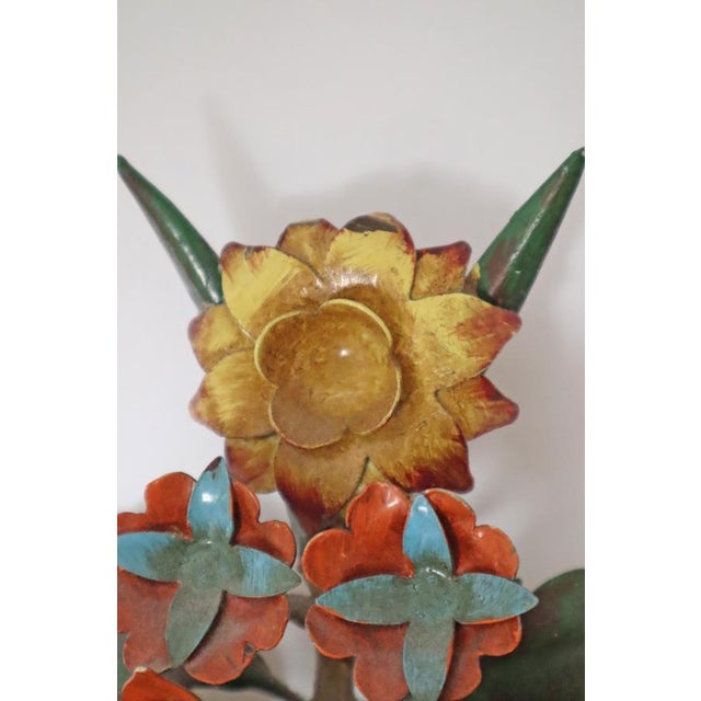 Floral Two-Armed Wall Lights, Italy, 1970s, Set of 2 For Sale - Image 11 of 18