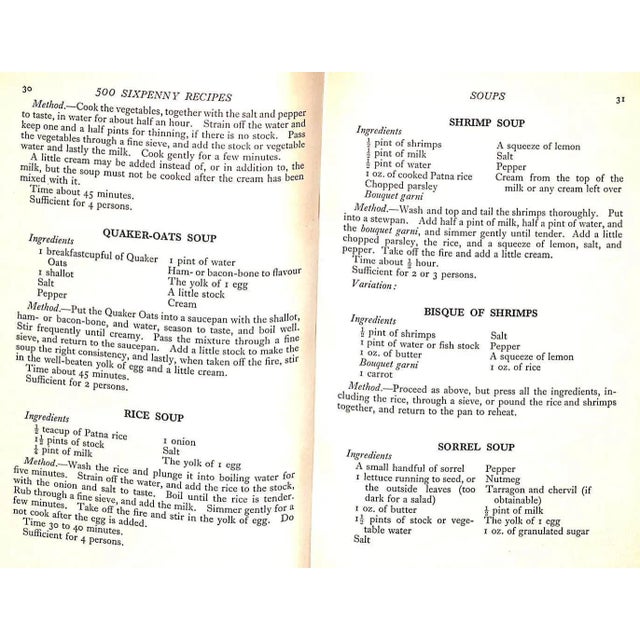 "Five Hundred Sixpenny Recipes How to Cook & Serve Them" 1934 Fletcher, Nora (Inscribed) For Sale - Image 9 of 12