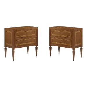 Pair of Italian Neo Classic Bedside Chests