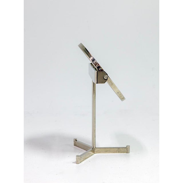 1980s Table Mirror, Nickel For Sale In Miami - Image 6 of 9