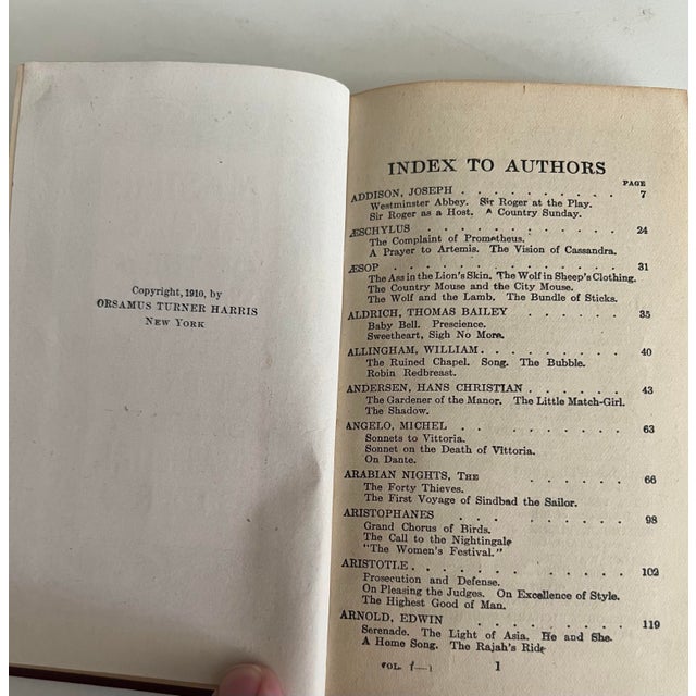 Complete 1910 Miniature Library – Master Pieces of the World’s Best Literature (8 Vols.) For Sale - Image 9 of 12